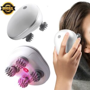 Electric Scalp & Head Massager | Red Light Therapy | Waterproof | Stress & Fatigue Relief Massager