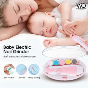 Electric Baby Nail Trimmer & Nail Care Kit with LED Light